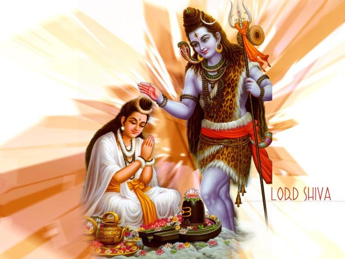 Lord Shiva and Parvati